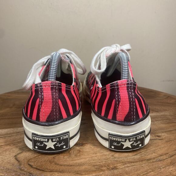 Converse Chuck Taylor 70 Ox Print Racer Pink Womens Zebra Print Size 7 Shoes - Picture 5 of 9